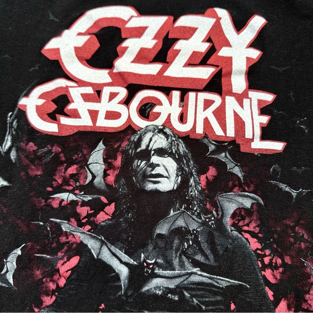 Ozzy Osbourne T-Shirt Goth Heavy Metal Black Sabbath Band Tee Bats Small Unisex - Picture 4 of 7